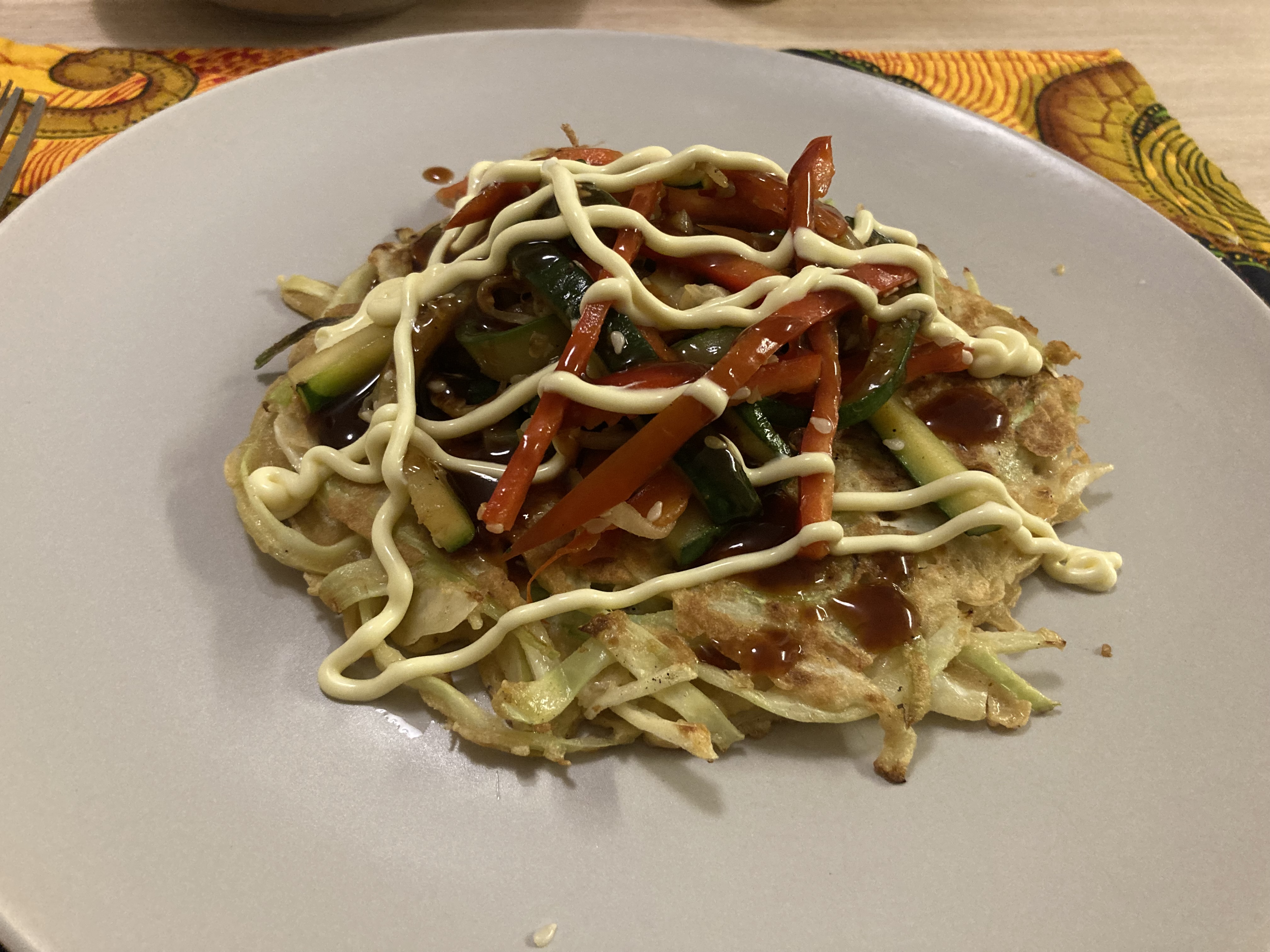 Okonomiyaki with mayo